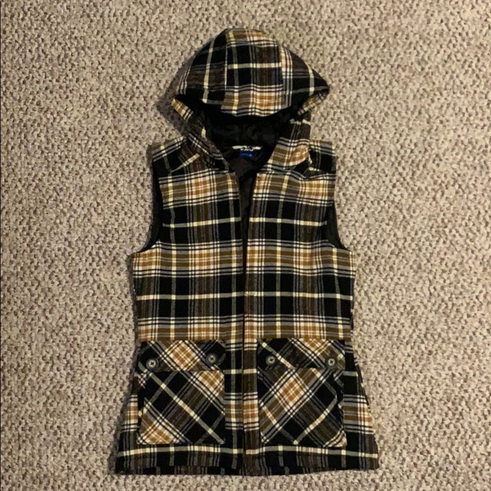 Kavu Campout Flannel women’s vest XS